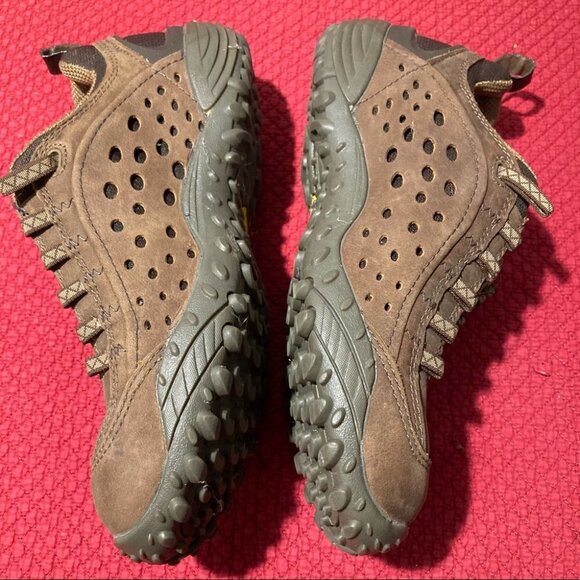 MERRELL Sz 8.5 Intercept Leather Air  Cushion Vibram Outsole Waterproof Sneakers - Picture 4 of 10